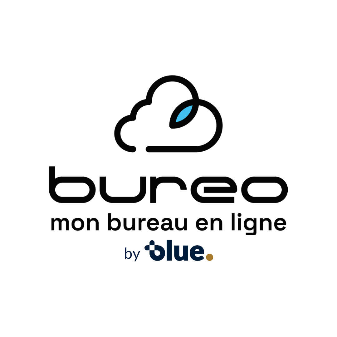 logo BUREO BY BLUEADMI DEVIENT BLUE