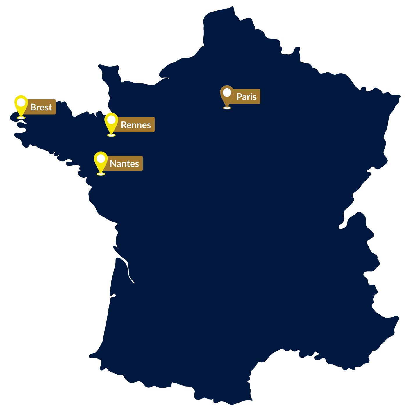 Carte de France - Évènements Carte de France - Évènements